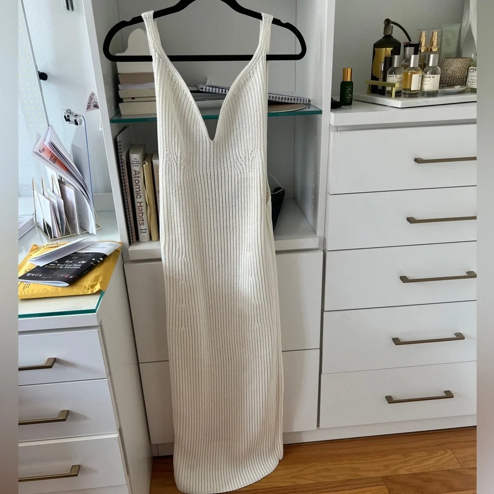 Khaite Alessia Ivory Knit Dress sz S - Picture 3 of 7